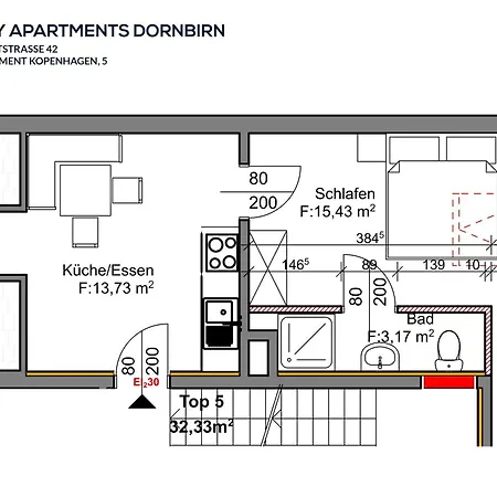 아파트 Gemuetliches Im Stadtzentrum Dornbirn, Kopenhagen 5 도른비른